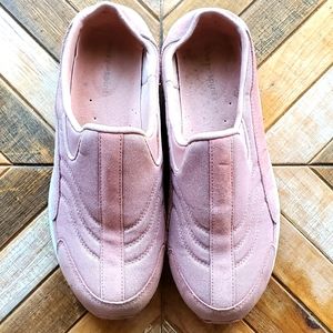 Pink Slip on Sneakers